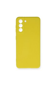 Evimdeyokyok Samsung Galaxy S21 Fe Kılıf Nano İçi Kadife Silikon - Sarı