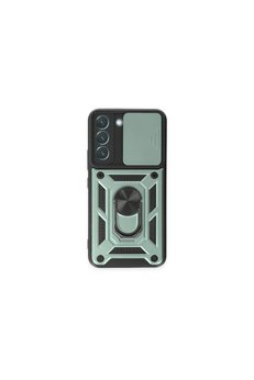 Evimdeyokyok Samsung Galaxy S23 Kılıf Pars Lens Yüzüklü Silikon - Yeşil