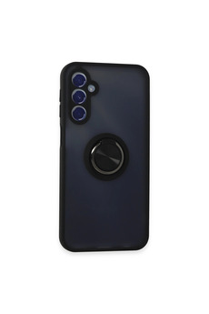 Evimdeyokyok Samsung Galaxy M34 5G Kılıf Montreal Yüzüklü Silikon Kapak - Siyah