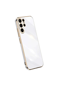 Evimdeyokyok Samsung Galaxy S24 Ultra Kılıf Volet Silikon - Beyaz