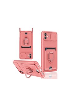 Evimdeyokyok Samsung Galaxy A05 Kılıf Zuma Kartvizitli Yüzüklü Silikon - Pembe