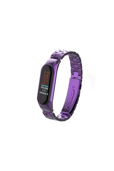 Evimdeyokyok Xiaomi Mi Band 4 Metal Baklalı Kordon - Mor