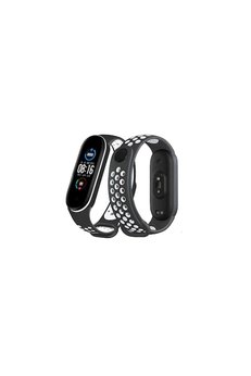 Evimdeyokyok Xiaomi Mi Band 4 Spor Delikli Kordon - Siyah-Beyaz