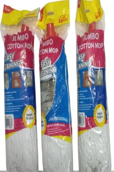 Easy Cleanıng Uzun 3 Adet Pamuklu Islak Ipli Uzun Mop Paspas Başlığı Püskül