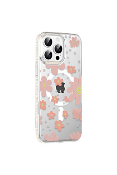 Evimdeyokyok Joko Apple İphone 14 Pro Max Floral Magsafe Kapak - Pembe