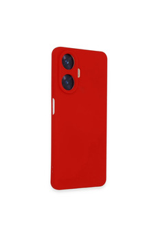 Evimdeyokyok Realme C55 Kılıf Nano İçi Kadife Silikon - Kırmızı