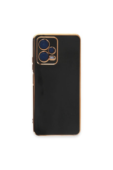 Evimdeyokyok Xiaomi Redmi Note 12 Pro 5G Kılıf Volet Silikon - Siyah