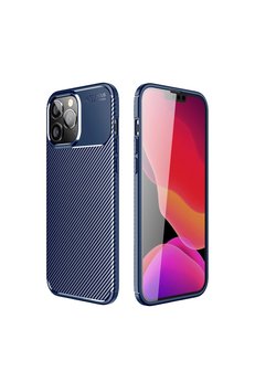 Evimdeyokyok Apple İphone 14 Pro Kılıf Auto Focus Karbon Kapak - Lacivert