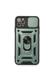 Evimdeyokyok Apple İphone 11 Pro Kılıf Pars Lens Yüzüklü Silikon - Yeşil