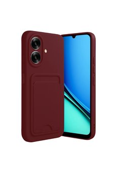 Evimdeyokyok Realme Note 60 Kelvin Kartvizitli Silikon - Bordo