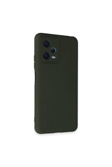 Evimdeyokyok Xiaomi Redmi Note 12 5G Kılıf Nano İçi Kadife Silikon - Koyu Yeşil