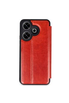 Evimdeyokyok Xiaomi Redmi 13 4G Kılıf Flip Cover - Kırmızı