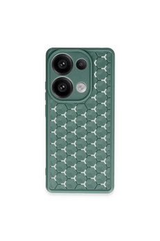 Evimdeyokyok Xiaomi Redmi Note 13 Pro 4G Kılıf Petek Silikon Kapak - Koyu Yeşil