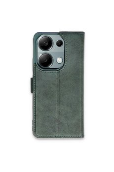 Evimdeyokyok Xiaomi Redmi Note 13 Pro 4G Kılıf Trend S Plus Kapaklı Kılıf - Yeşil