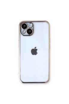Evimdeyokyok Apple İphone 14 Plus Kılıf Razer Lensli Silikon - Gold