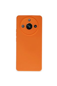 Evimdeyokyok Realme 11 Pro Kılıf Nano İçi Kadife Silikon - Turuncu