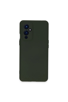 Evimdeyokyok One Plus 9 Kılıf Nano İçi Kadife Silikon - Koyu Yeşil