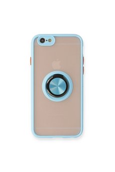 Evimdeyokyok Apple İphone 6 Kılıf Montreal Yüzüklü Silikon Kapak - Buz Mavi