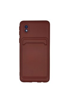 Evimdeyokyok Samsung Galaxy A01 Core Kılıf Kelvin Kartvizitli Silikon - Bordo