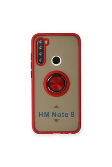 Evimdeyokyok Xiaomi Redmi Note 8 Kılıf Montreal Yüzüklü Silikon Kapak - Kırmızı