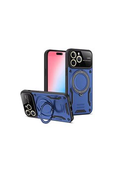 Evimdeyokyok Apple İphone 15 Pro Max Joy Lens Standlı Kapak - Lacivert
