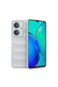 Evimdeyokyok Vivo Y27 Kılıf Optimum Silikon - Krem
