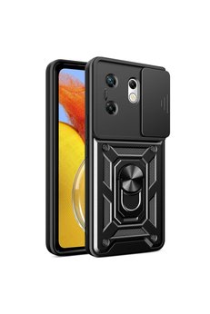 Evimdeyokyok İnfinix Zero 30 4G Kılıf Pars Lens Yüzüklü Silikon - Siyah