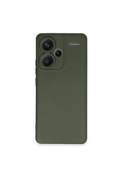 Evimdeyokyok Xiaomi Redmi Note 13 Pro Plus Kılıf Nano İçi Kadife Silikon - Koyu Yeşil