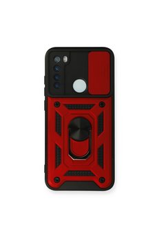 Evimdeyokyok Xiaomi Redmi Note 8 Kılıf Pars Lens Yüzüklü Silikon - Kırmızı