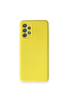Evimdeyokyok Samsung Galaxy A32 Kılıf Nano İçi Kadife Silikon - Sarı