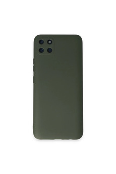 Evimdeyokyok Realme C11 Kılıf Nano İçi Kadife Silikon - Koyu Yeşil