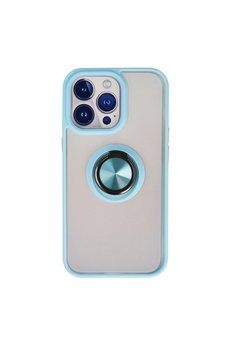 Evimdeyokyok Apple İphone 15 Pro Kılıf Montreal Yüzüklü Silikon Kapak - Buz Mavi