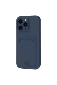 Evimdeyokyok Apple İphone 16 Pro Kılıf Kelvin Kartvizitli Silikon - Lacivert