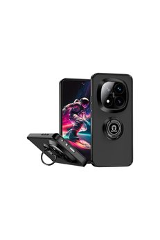 Evimdeyokyok Xiaomi Redmi Note 14 Pro 4G Kılıf Montreal Yüzüklü Silikon Kapak - Siyah