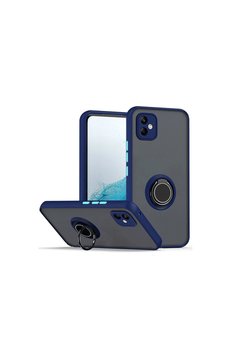 Evimdeyokyok Samsung Galaxy A06 Kılıf Montreal Yüzüklü Silikon Kapak - Lacivert