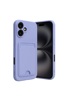 Evimdeyokyok Apple İphone 16 Kılıf Kelvin Kartvizitli Silikon - Lila
