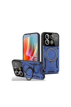 Evimdeyokyok Xiaomi Redmi Note 13 Pro 5G Kılıf Joy Lens Standlı Kapak - Lacivert