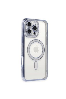 Evimdeyokyok Apple İphone 16 Pro Kılıf Joke Simli Magneticsafe Kılıf - Mavi