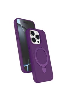 Evimdeyokyok Apple İphone 15 Pro Max Regal Magsafe Standlı Kapak - Derin Mor
