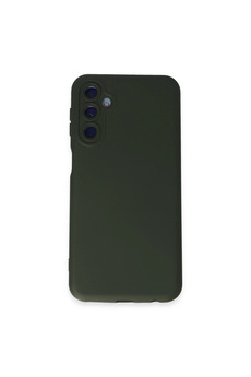 Evimdeyokyok Samsung Galaxy M34 5G Kılıf Nano İçi Kadife Silikon - Koyu Yeşil