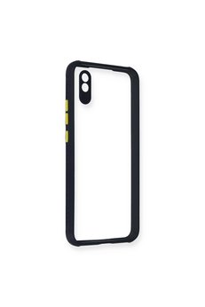 Evimdeyokyok Xiaomi Redmi 9A Kılıf Miami Şeffaf Silikon - Lacivert