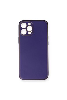 Evimdeyokyok Apple İphone 12 Pro Kılıf Coco Deri Silikon Kapak - Mor