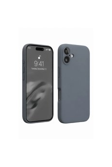 Evimdeyokyok Apple İphone 16 Plus Kılıf Nano İçi Kadife Silikon - Gri