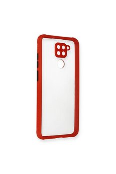 Evimdeyokyok Xiaomi Redmi Note 9 Kılıf Miami Şeffaf Silikon - Kırmızı