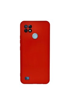 Evimdeyokyok Realme C21 Kılıf Nano İçi Kadife Silikon - Kırmızı