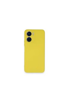 Evimdeyokyok Vivo Y16 Kılıf Nano İçi Kadife Silikon - Sarı