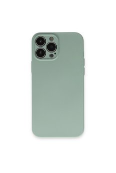 Evimdeyokyok Apple İphone 13 Pro Max Kılıf Nano İçi Kadife Silikon - Su Yeşili