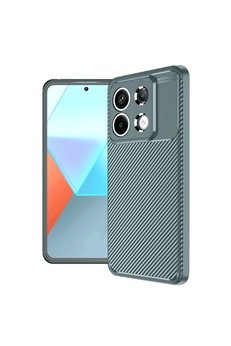 Evimdeyokyok Xiaomi Redmi Note 13 Pro 4G Kılıf Auto Focus Karbon Kapak - Gri