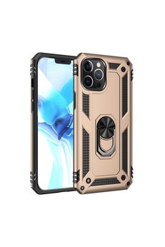 Evimdeyokyok Apple İphone 12 Pro Max Kılıf Sofya Yüzüklü Silikon Kapak - Gold