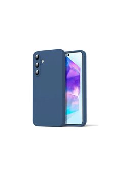 Evimdeyokyok Samsung Galaxy A16 5G Kılıf Nano İçi Kadife Silikon - Lacivert